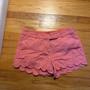 Jcrew pink scallop short